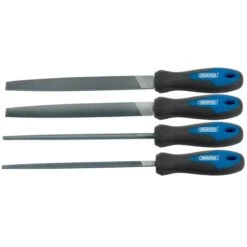 Draper 8106B/4 Soft Grip Engineer's File Set, 200mm (4 Piece) - (44962)