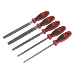 Sealey AK586 Smooth Cut Engineer’s File Set 5pc 200mm