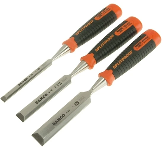 Bahco 434 Bevel Edge Chisel Set 12,18, 25mm - Chisel Set