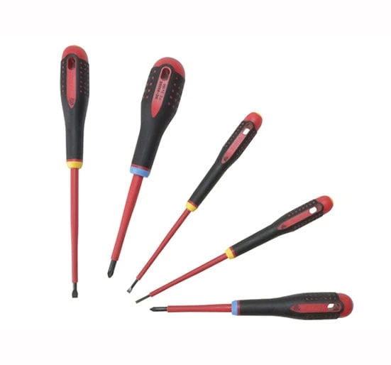 Bahco BE-9882s Insulated Ergo Screwdriver Set 5 Piece Slot / Pozi - 5 Piece Set