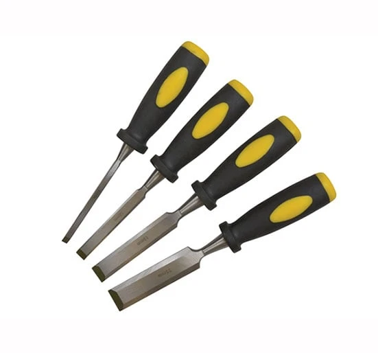 BlueSpot Tools Chisel Set Double Colour Handle 4-Piece - Chisel S