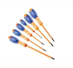 Britool Screwdriver Set 6 Piece Insulated Slotted/Phillips - 6 Pi