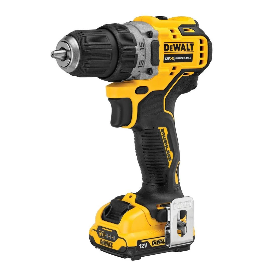 DEWALT DCD701D2 10.8V / 12V XR SUB COMPACT DRILL DRIVER (Includes 2x 2.0Ah Batteries) - Image 3