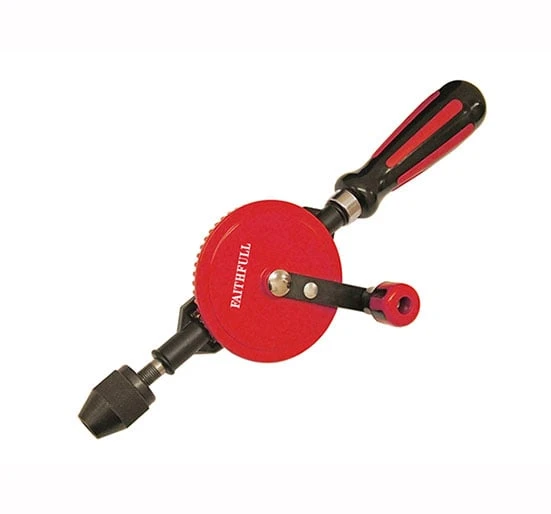 Faithfull Hand Drill Double Pinion 8.0mm Capacity - Drill Hand