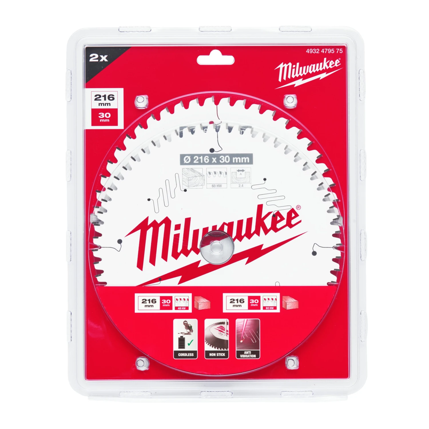 Milwaukee Circular Saw Blades For Mitre Saws Gen II - Image 2