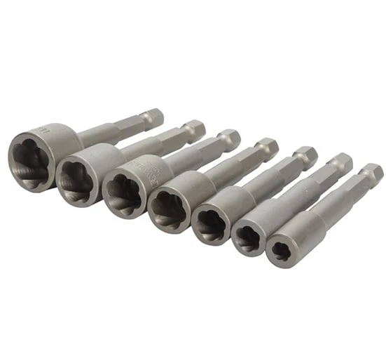 Irwin T394100 Set Of 7 Power Grip Screw Extractors - 7 Piece Set
