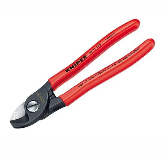 Knipex Cable Shears PVC Grips 165mm - PVC Grips 165mm