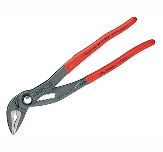 Knipex Cobra ES Extra Slim Waterpump Pliers 34mm Capacity 250mm PVC Grips - PVC Grips 250mm