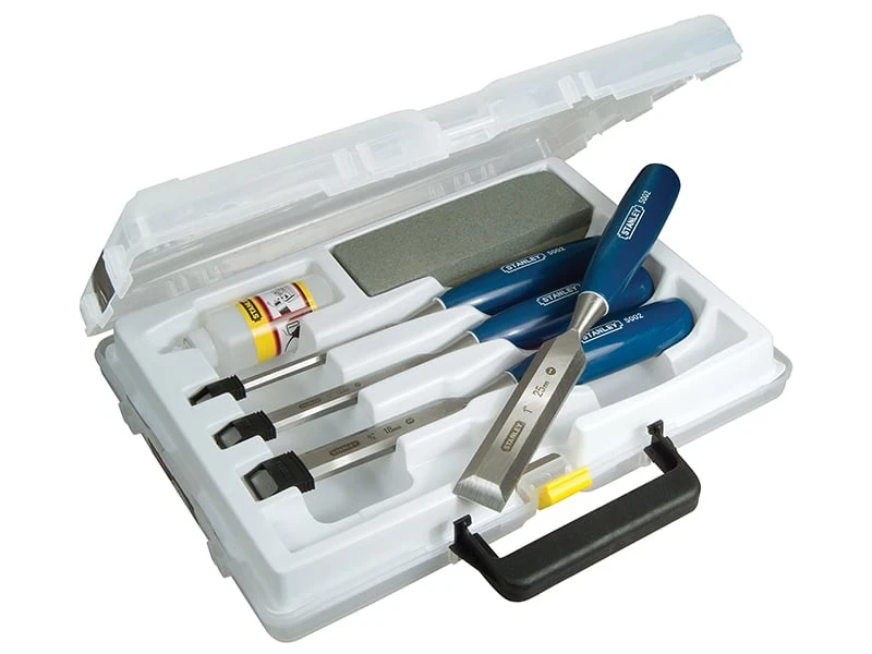Stanley 4 Piece Chisel Set, Stone And Oil - Chisel Set