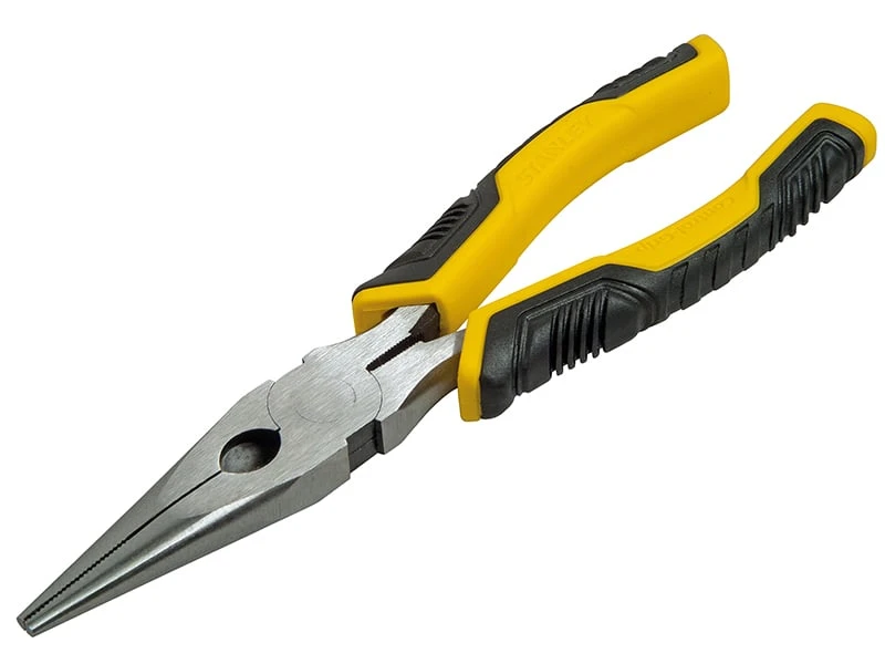 Stanley Long Nose Pliers Control Grip 200mm (8in) - Image 2