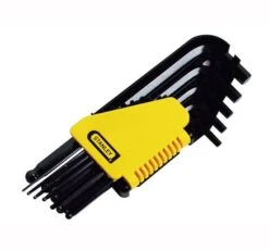 Stanley Ball End Hexagon Key Set 12 Piece Imperial (1/16 - 3/8in) - 12 Piece Set