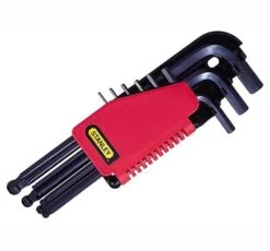 Stanley Ball End Hexagon Key Set 9 Piece Metric (1.5-10mm) - 9 Piece Set