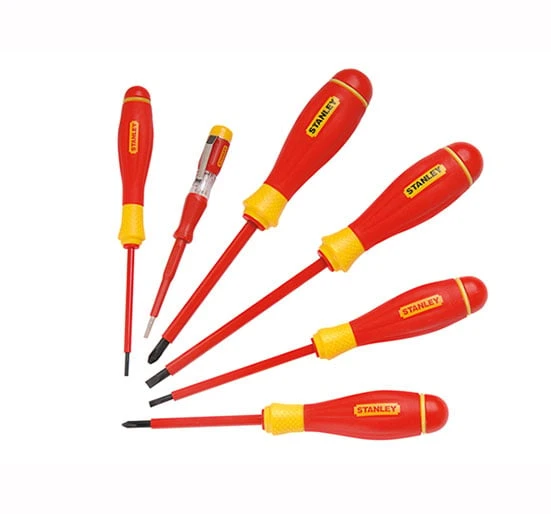 Stanley FatMax Scewdriver Set Insulated Phillips & Parallell 6 Pi