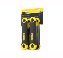 Stanley Folding Hex Key Set 17 Piece Metric Imperial (1.5-8mm 5/64-1/4in) - 17 Piece Set